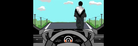 开车时,如何判断行人距离?