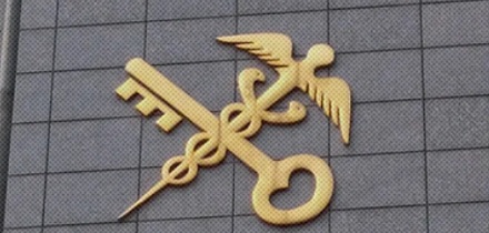 为什么海关的 logo 上也像医学院一样，有一把蛇杖？